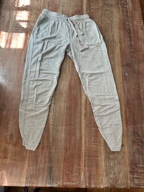 Spiritual Gangster Light Gray Ruched Up Drawstring Pocket Joggers
